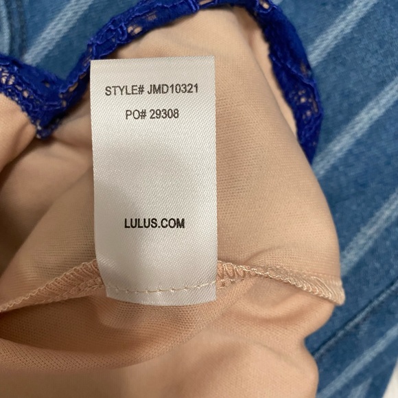 LuLus Blue Lace She’s a Knockout Bodycon Mini Dress - Picture 14 of 14